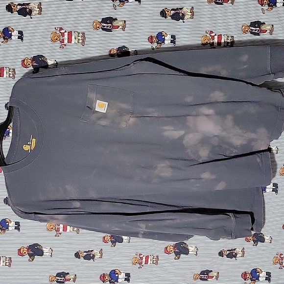 carhartt custom acid wash workwear pocket longsleeved shirtsize xl original fit - Picture 1 of 9